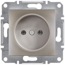 Розетка одинарная б/з SCHNEIDER Asfora бронза EPH3000169