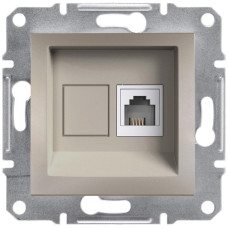 Розетка одинарная телефонная RJ-11 SCHNEIDER Asfora бронза EPH4100169