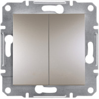 Выключатель двухклавишный SCHNEIDER Asfora бронза EPH0300169