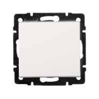 Выключатель одноклавишный LEZARD Rain белый 703-0288-100