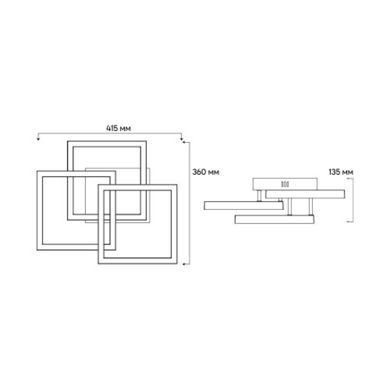 Світлодіодний смарт світильник люстра Ardero AL6493-1ARD URBAN W 60Вт білий 80435