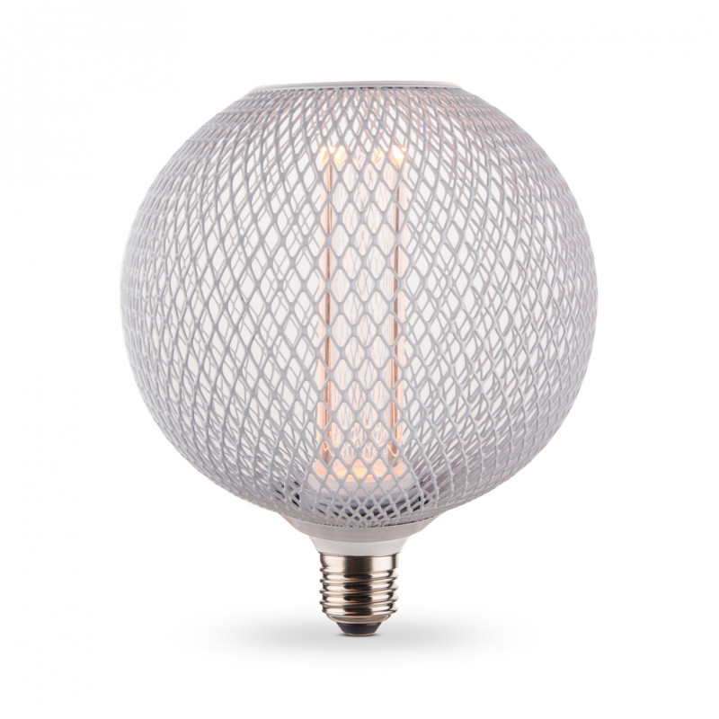 Светодиодная LED лампа VIDEX Filament VL-DWMC125150 4W E27 1800K White Chainmail style