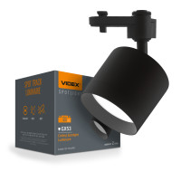 Светильник VIDEX под лампу GX53 трековый Черный VL-SPF17C-BP