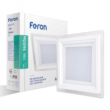 Встраиваемый LED светильник FERON AL2111 12W квадратный 960Lm 5000K 01582 