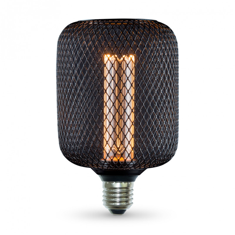 Светодиодная LED лампа VIDEX Filament VL-DBMC100162 4W E27 1800K Black Chainmail style