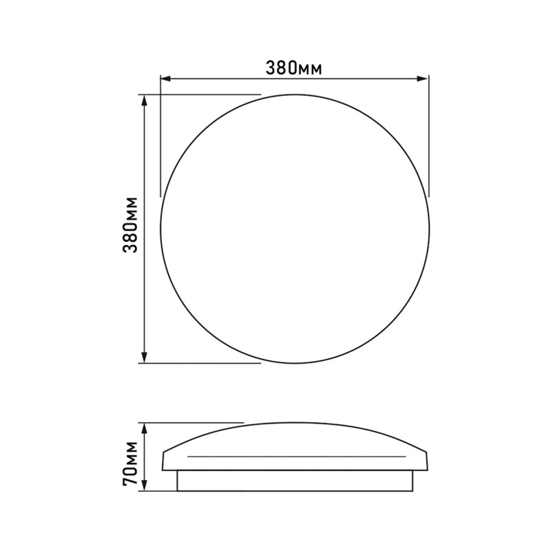 Світильник LED настінно-стельовий TITANUM 48W 5000K Зоряне небо (TLCL-485S)