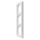 Рамка тройная вертикальная LEZARD Vesna белый
