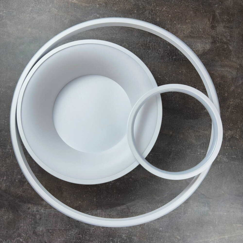 Светодиодный Smart светильник DUOS+пульт круг 100W 3000-5000K IP20 белый ( 220795 )