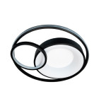 Светодиодный Smart светильник DUOS+пульт круг 100W 3000-5000K IP20 черный ( 220785 )