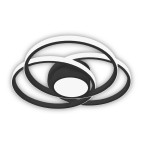 Светодиодный Smart светильник FORSAGE+пульт круг 100W 3000-5000K IP20 черный ( 220765 )