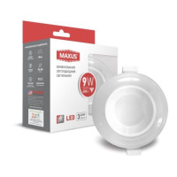 LED светильник MAXUS SDL 1-MAX-01-3-SDL-09-C 9W 3000/4100K коло