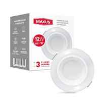 LED светильник MAXUS SDL1-MAX-01-3-SDL-12-C 12W 3000/4100K коло