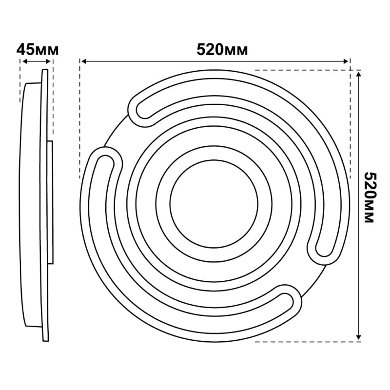 Светодиодный Smart светильник MATRIX VIOLUX 100W 3000-6000K 8000LM круг 220475