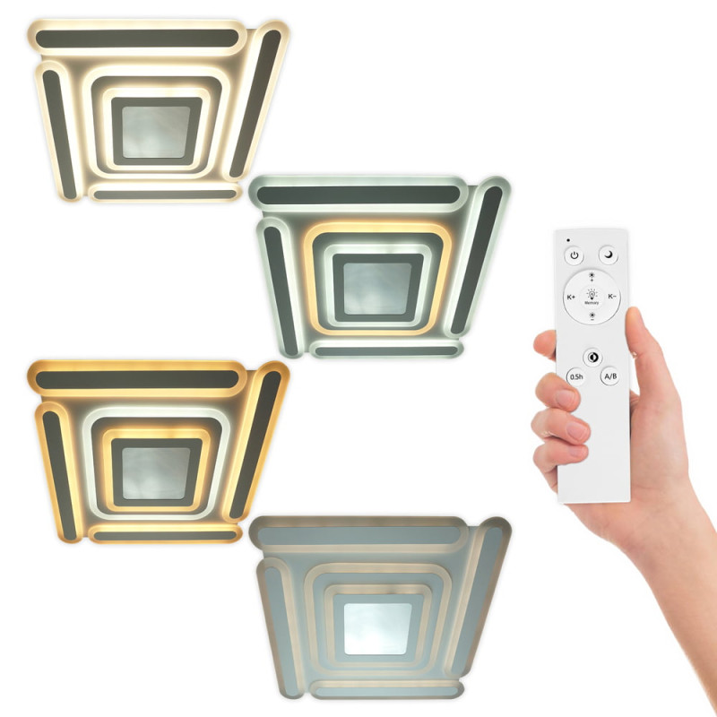 Светодиодный Smart светильник MATRIX+пульт 120W 3000-6000K 9600LM квадрат 220495