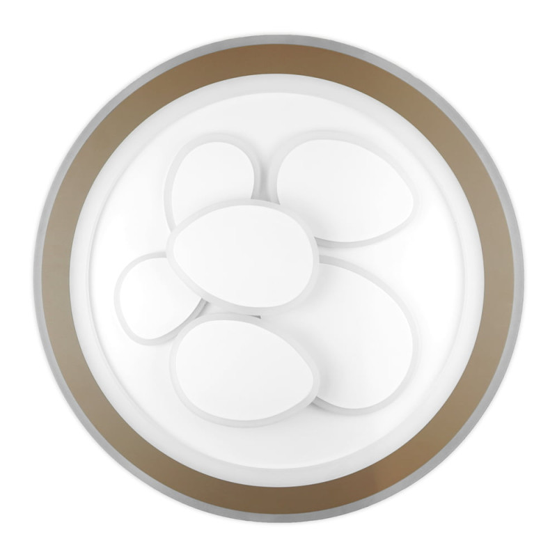 Светодиодный Smart светильник OREO+пульт 110W 3000-6000K 8000LM круг коричневый 220395