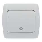 Кнопка звонка EL-BI Zirve белая (501-010201-207)