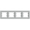 Рамка четверная горизонтальная SCHNEIDER Asfora алюминий EPH5800461