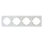 Рамка четверная горизонтальная VIKO Carmen белая 90571104