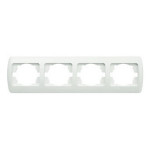 Рамка четверная горизонтальная белая EL-BI Zirve (501-000202-228)