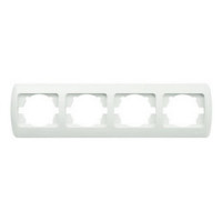 Рамка четверная горизонтальная белая EL-BI Zirve (501-000202-228)