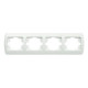 Рамка четверная горизонтальная белая EL-BI Zirve (501-000202-228)
