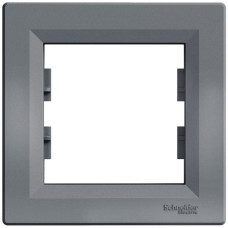 Рамка одинарная SCHNEIDER Asfora сталь EPH5800162