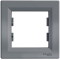 Рамка одинарная SCHNEIDER Asfora сталь EPH5800162