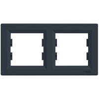 Рамка двойная горизонтальная SCHNEIDER Asfora антрацит EPH5800271