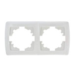 Рамка двойная горизонтальная VIKO Carmen белая 90571102