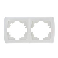 Рамка двойная горизонтальная VIKO Carmen белая 90571102