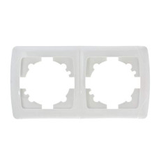 Рамка двойная горизонтальная VIKO Carmen белая 90571102