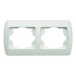 Рамка двойная горизонтальная белая EL-BI Zirve (501-000202-226)