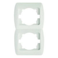 Рамка двойная вертикальная белая EL-BI Zirve (501-000201-238)