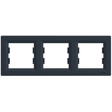 Рамка тройная горизонтальная SCHNEIDER Asfora антрацит EPH5800371