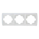 Рамка потрійна горизонтальна VIKO Carmen біла 90571103