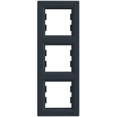 Рамка тройная вертикальная SCHNEIDER Asfora антрацит EPH5810371