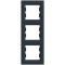 Рамка тройная вертикальная SCHNEIDER Asfora антрацит EPH5810371