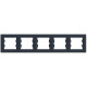 Рамка пятерная горизонтальная SCHNEIDER Asfora антрацит EPH5800571