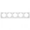 Рамка пятерная горизонтальная VIKO Carmen белая 90571105