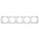 Рамка пятерная горизонтальная VIKO Carmen белая 90571105