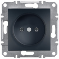 Розетка одинарная б/з SCHNEIDER Asfora антрацит EPH3000171