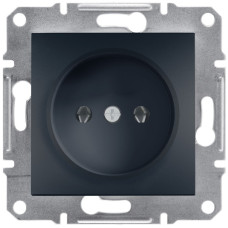 Розетка одинарная б/з SCHNEIDER Asfora антрацит EPH3000171