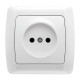 Розетка одинарная б/з VIKO Carmen белая 90561007
