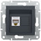 Розетка одинарная компьютерная RJ-45 SCHNEIDER Asfora антрацит EPH4300171