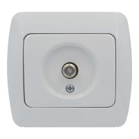 Розетка телевизионная+спутниковая белая EL-BI Zirve (501-000201-280)