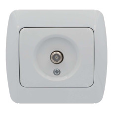 Розетка телевизионная+спутниковая белая EL-BI Zirve (501-000201-280)