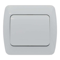 Выключатель одноклавишный EL-BI Zirve белый (501-010201-200)