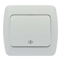 Выключатель промежуточный одноклавишный EL-BI Zirve белый (501-010201-214)