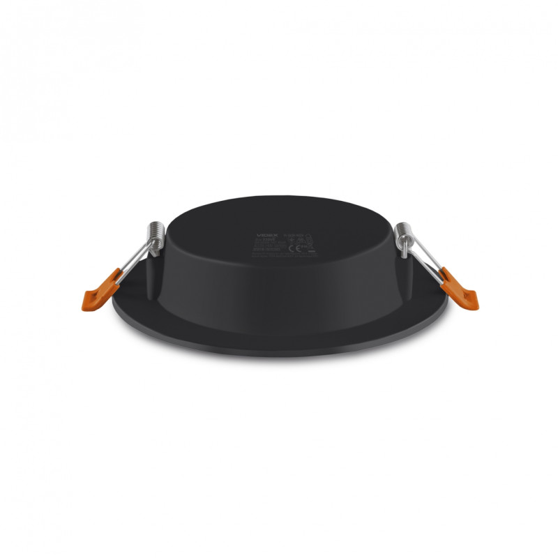 Светодиодный светильник Back встроенный круглый VIDEX 6W 5000K Black (VL-DLBR-065B)