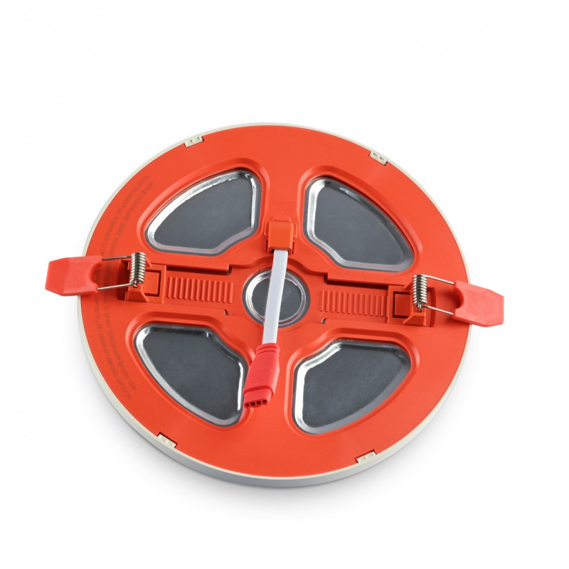 Светодиодный светильник встроенный с декоративной подсветкой VIDEX DL4R 12W+4W 5000K+2700K 220V (VL-DL4R-1252)